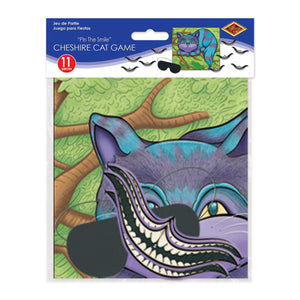 Pin The Smile On The Cheshire Cat Game, party supplies, decorations, The Beistle Company, Alice In Wonderland, Bulk, Other Party Themes, Alice in Wonderland