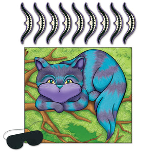 Pin The Smile On The Cheshire Cat Party Game - Bulk 24 Pack