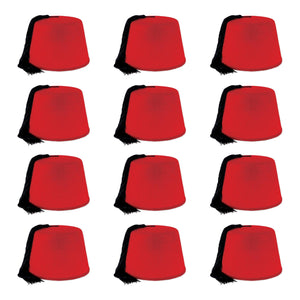 Bulk Felt Fez Hat (Case of 12) by Beistle