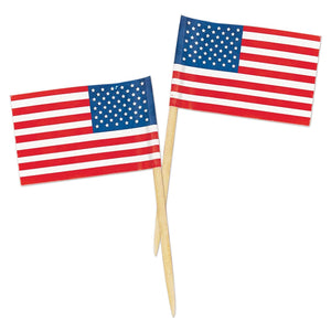 Patriotic Party U S Flag Picks (Case of 600)