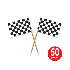 Bulk Racing Party Racing Flag Picks (Case of 600) by Beistle