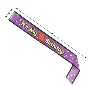 Bulk It's My Birthday Sash (Case of 6) by Beistle