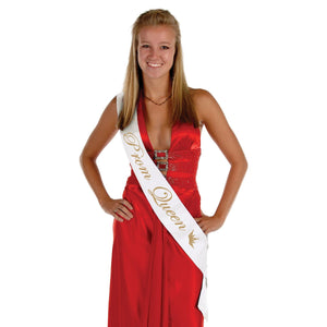 Back to School Decorations - Prom Queen Satin Sash