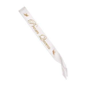 Prom Queen Satin Sash - Bulk 6 Pack