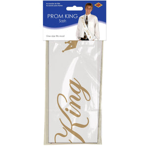 Back to School Decorations - Prom King Satin Sash