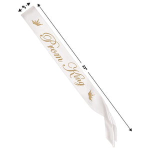 Back to School Decorations - Prom King Satin Sash