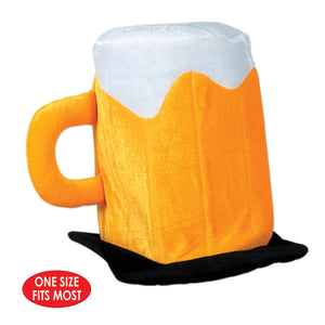 Oktoberfest Party Supplies - Plush Beer Mug Hat