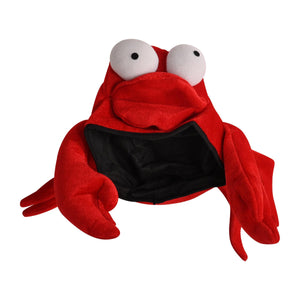 Luau Party Plush Crab Hat - Bulk 6 Pack