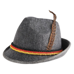 Oktoberfest German Alpine Hat - Bulk 6 Pack