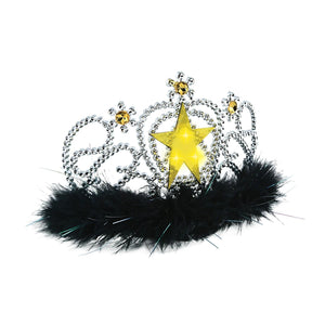 Plastic Light-Up Star Tiara - Bulk 6 Pack