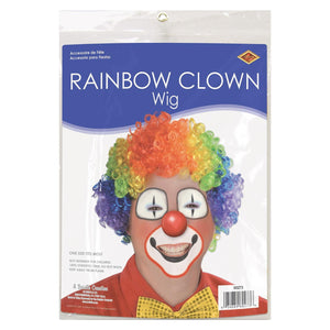 Bulk Rainbow Clown Wig (Case of 12) by Beistle