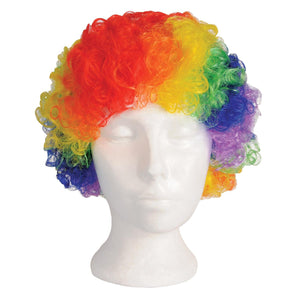 Rainbow Clown Wig - Bulk 12 Pack