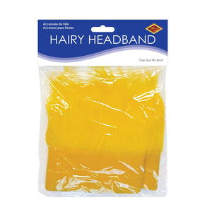 Bulk Hairy Headband, yellow (Case of 12) by Beistle