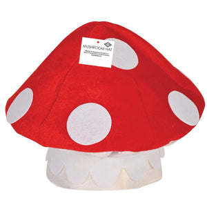 Bulk Plush Mushroom Hat (Case of 12) by Beistle