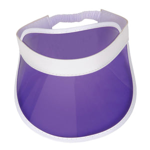 Bulk Clear Purple Plastic Dealer's Visor (Case of 12) by Beistle