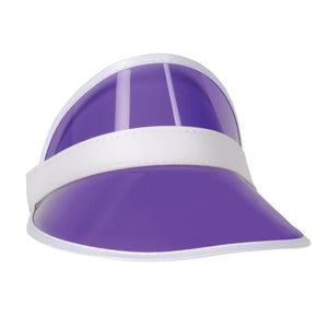 Bulk Clear Purple Plastic Dealer's Visor (Case of 12) by Beistle