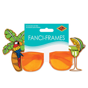 Bulk Luau Party Palm Tree & Parrot Fanci-Frames (Case of 6) by Beistle