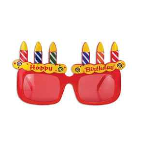 Birthday Party Cake Fanci-Frame Glasses - Bulk 6 Pack