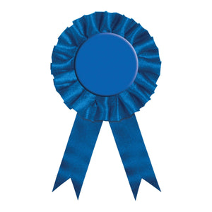 Award Party Ribbon - blue - Bulk 6 Pack