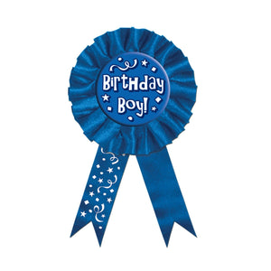 Birthday Party Boy! Award Ribbon - Bulk 6 Pack