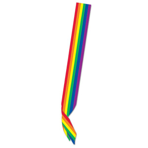 Rainbow Satin Sash - Bulk 6 Pack