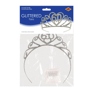 Glittered Metal 60 Tiara