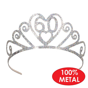 Glittered Metal 60 Tiara