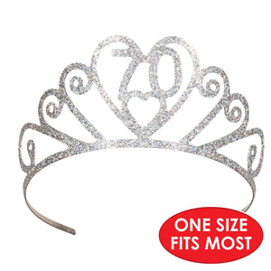 Glittered Metal 70 Tiara