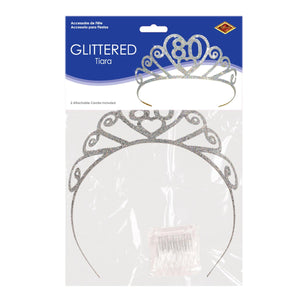 Glittered Metal 80 Tiara