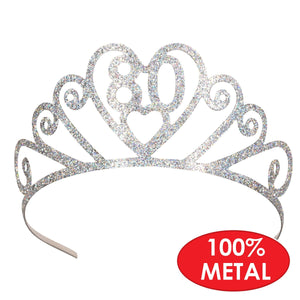 Glittered Metal 80 Tiara