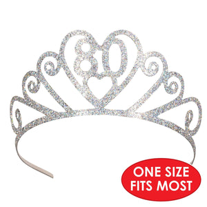 Glittered Metal 80 Tiara