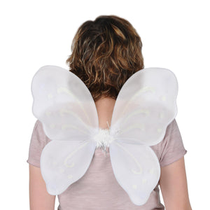 Bulk Nylon Fairy Wings White (Case of 12) by Beistle