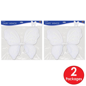 Bulk Nylon Fairy Wings White (Case of 12) by Beistle