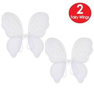 Bulk Nylon Fairy Wings White (Case of 12) by Beistle