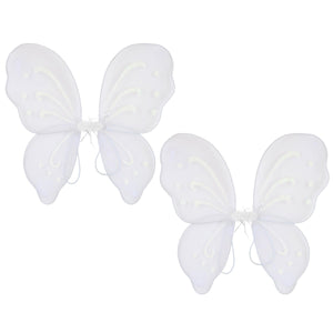 Bulk Nylon Fairy Wings White (Case of 12) by Beistle