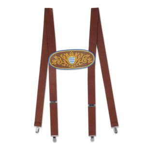 Oktoberfest Bavarian Suspenders - Bulk 12 Pack