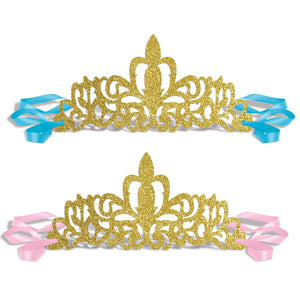 Glittered Princess Tiaras - Bulk/72 Tiaras