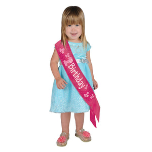 Pink 1st Birthday Satin Sash, party supplies, decorations, The Beistle Company, 1st Birthday, Bulk, Baby Shower Decorations, Baby Shower Accessories