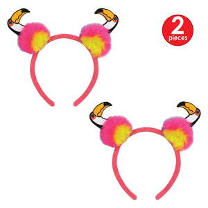 Toucan Pom-Pom Headband (Pack of 12)