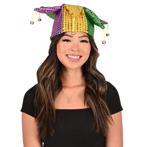 Glitz 'N Gleam Jester Hat - with bells