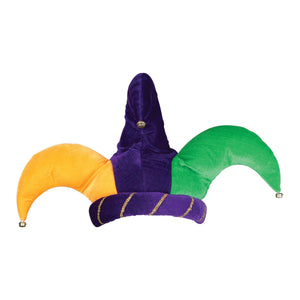 Mardi Gras Plush Jester Hat - Bulk 6 Pack