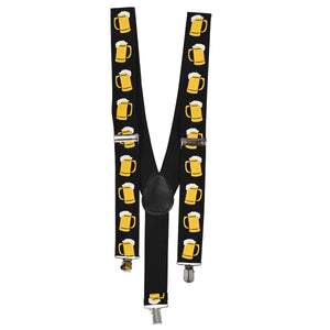 Oktoberfest Beer Mug Suspenders - Bulk 12 Pack