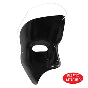 Phantom Mask Black, party supplies, decorations, The Beistle Company, General Occasion, Bulk, Holiday Party Supplies, Mardi Gras Party Supplies, Mardi Gras Stuff to Wear, Mardi Gras Masks