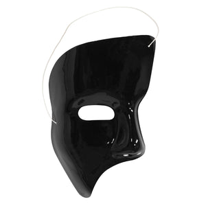 Mardi Gras Phantom Mask - black - Bulk 24 Pack