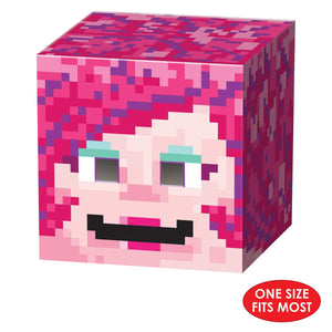 Gamer Girl 8-Bit Box Head, party supplies, decorations, The Beistle Company, 8-Bit, Bulk, Other Party Themes, 8-Bit Party Supplies 