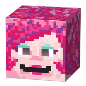 Gamer Girl 8-Bit Box Head - Bulk/6 Box Heads