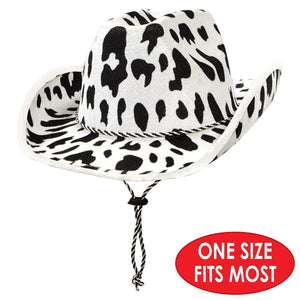 Bulk Cow Print Cowboy Hat (Case of 6) by Beistle