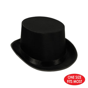 Party Costume Accessories: Satin Sleek Top Hat