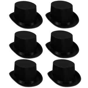 Party Costume Accessories: Satin Sleek Top Hat