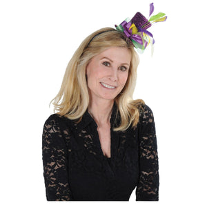 Bulk Mardi GrasTop Hat Headband (Case of 6) by Beistle